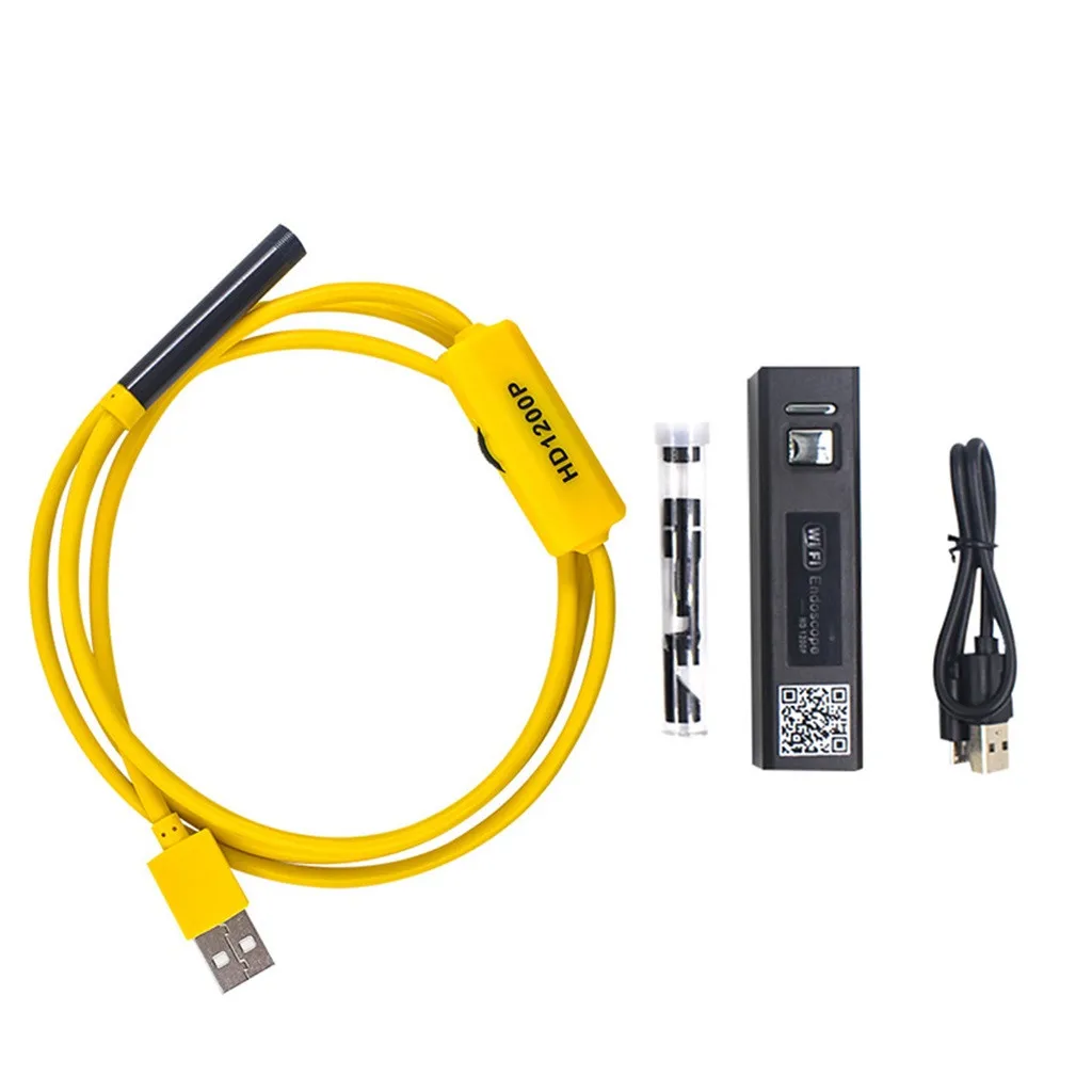 1200P жесткий Wifi эндоскоп камера HD 8 мм бороскоп для Android IPhone IP68 Водонепроницаемый IOS