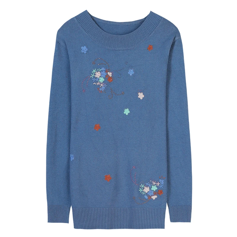 Зимний женский свитер платье для мамы новый теплый пуловер Bao короткий вязаный