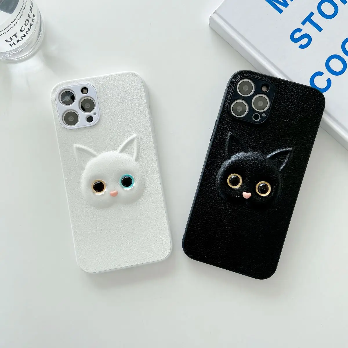 

Three-dimensional crystal cat is suitable for iPhone11 mobile phone case iPhone 12 protective cover series