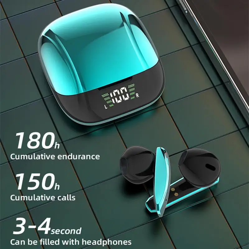 

True Wireless Bluetooth Headset 5.0 Microphone Power Display Binaural Sports In-ear Noise Reduction Original Bluetooth Earphone