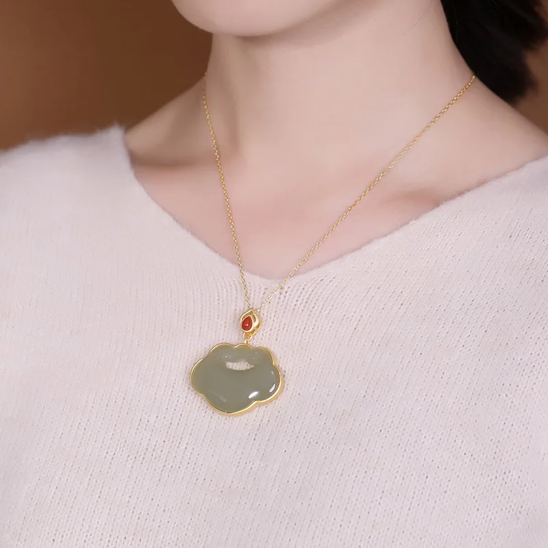 Этническое ожерелье из серебра S925 пробы с подвеской в виде свитера|Ожерелья| |