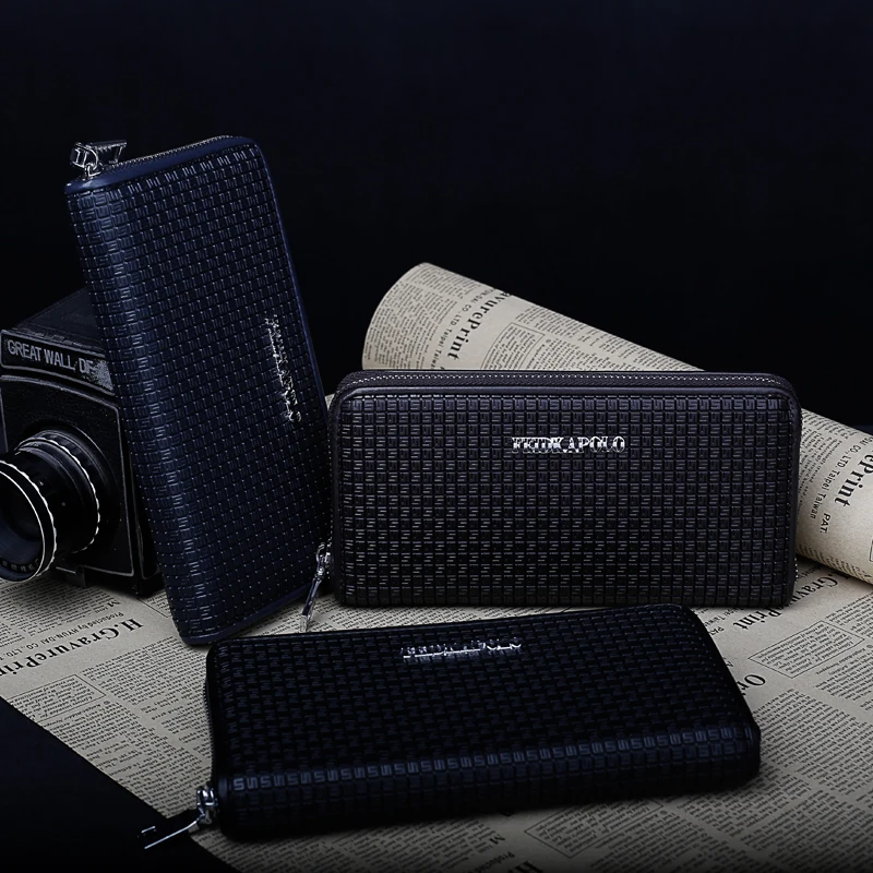Мужские кошельки baellerry классический длинный стиль держатель для карт мужской