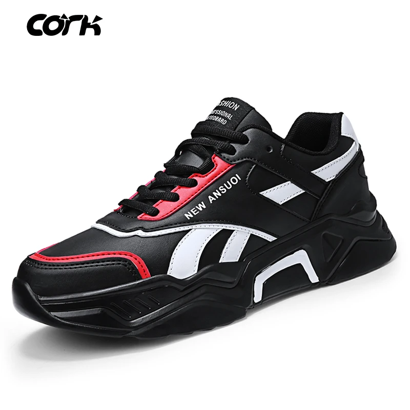CORK 2019 Autumn Shoes Men Casual Sneakers Fashion Lightweight Walking Height Increasing Male Zapatillas Hombre | Обувь