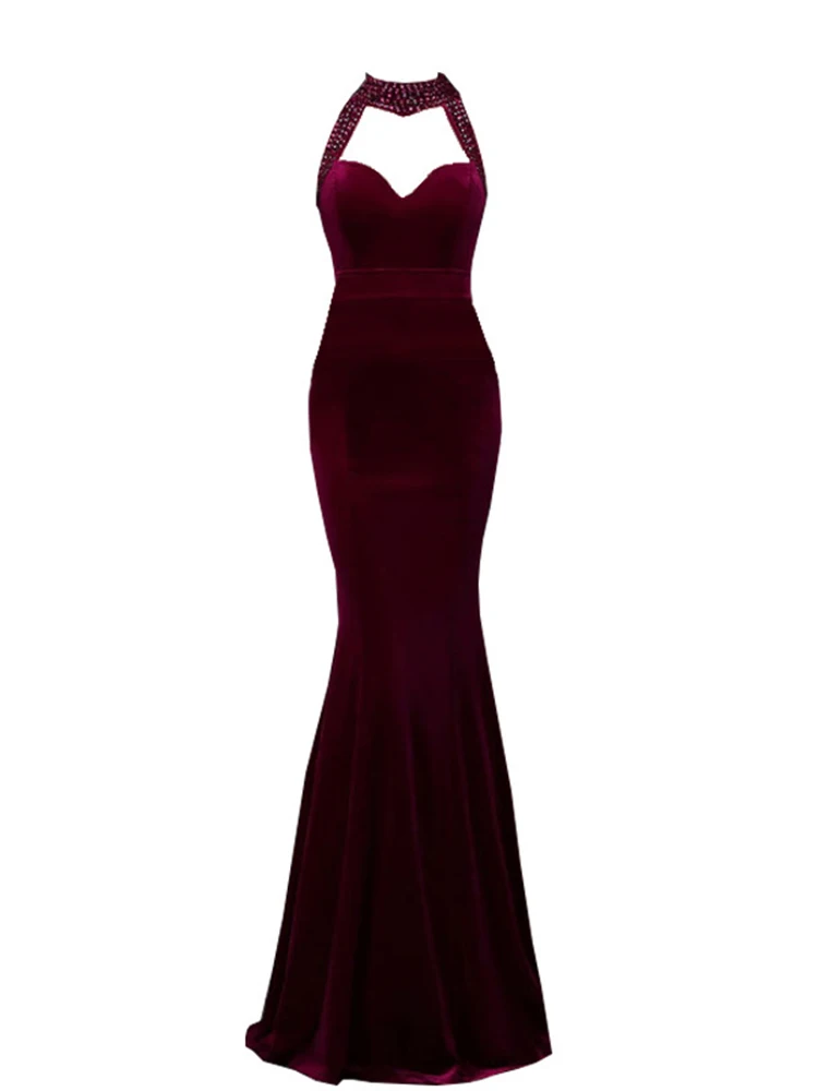 Винтажное элегантное велюровое вечернее платье привлекательное официальное без