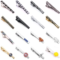 brand new high quality enamel craft crystal shell laser metal tie clip fashion men business formal tie clip wholesale and retail