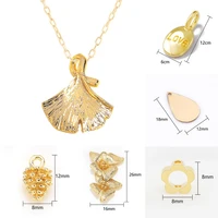1pc gold color charms pendant pine cone earrings pendant for diy bracelet necklace earrings jewelry making accessories