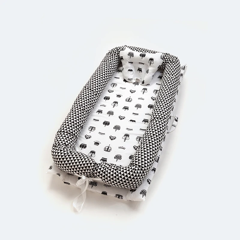 Портативная кроватка для новорожденных хлопок съемная путешествий отдыха на