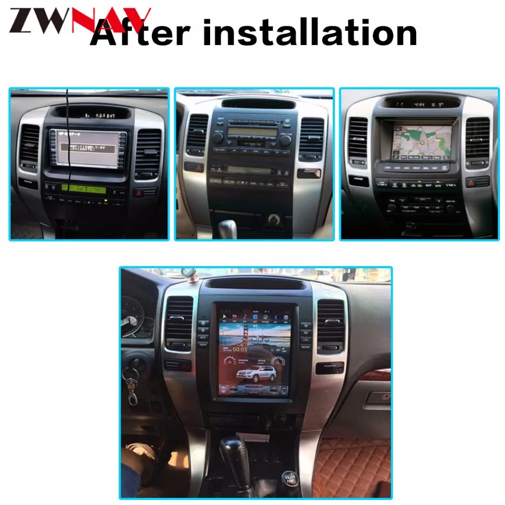 Verticl Tesla стиль Android 8,1 автомобильный dvd-плеер для Toyota Land Cruiser Prado 120 2002-2009 Lexus GX470 Автомобильный GPS Радио стерео