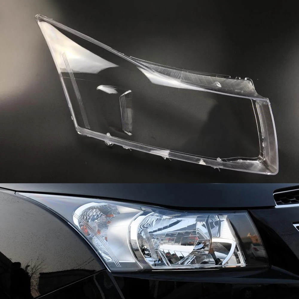Passenger Sider Для Chevrolet Cruze 2008 2009 2010 2011 2012 2013 объектив фары автомобиля стекло прозрачные линзы Авто оболочка Крышка - Цвет: Passenger Sider