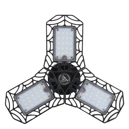 40W black Светодиодный светильник для гаража, деформируемый светильник для магазина, для склада, цеха, подвал, сарай, строительство, AC220V, E27, 40 Вт, 60 Вт, промышленный светильник ing - Цвет: 40W black