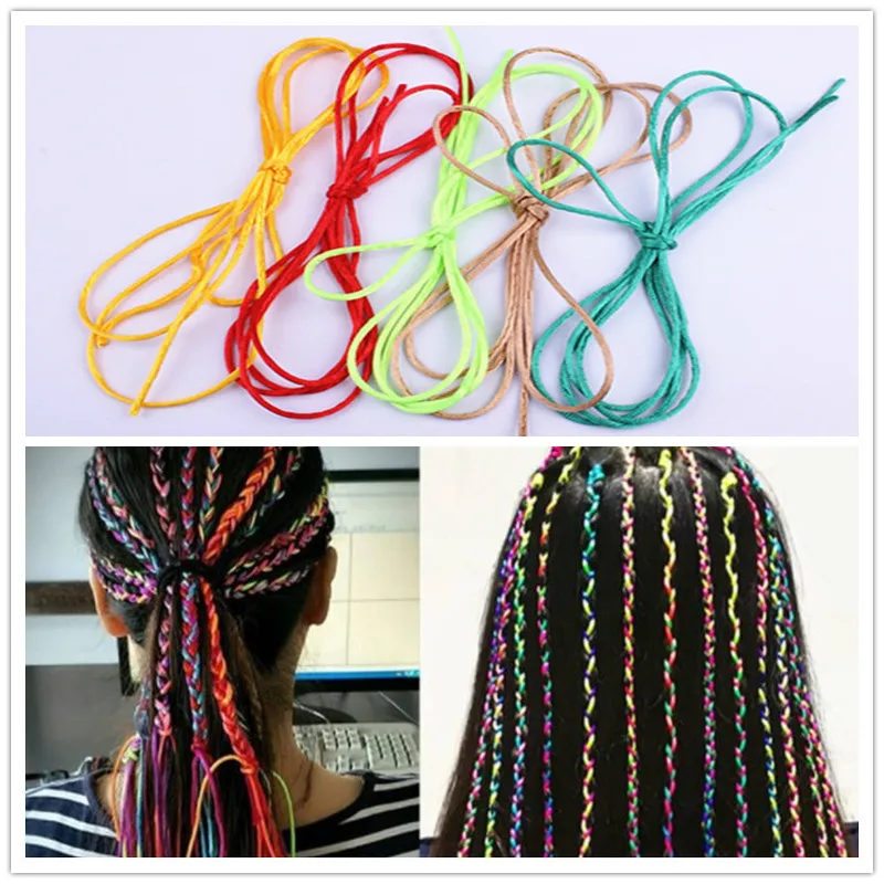 Шёлковый шнур для вязания волос плетеная повязка ювелирный дизайн аксессуары