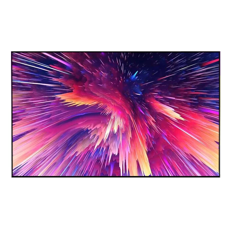 Лучшее качество 120 дюймовый домашний кинотеатр фиксированная рамка белый экран