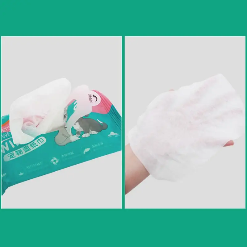 10 шт. влажные салфетки для глаз питомца очищающие бумажные полотенца собак