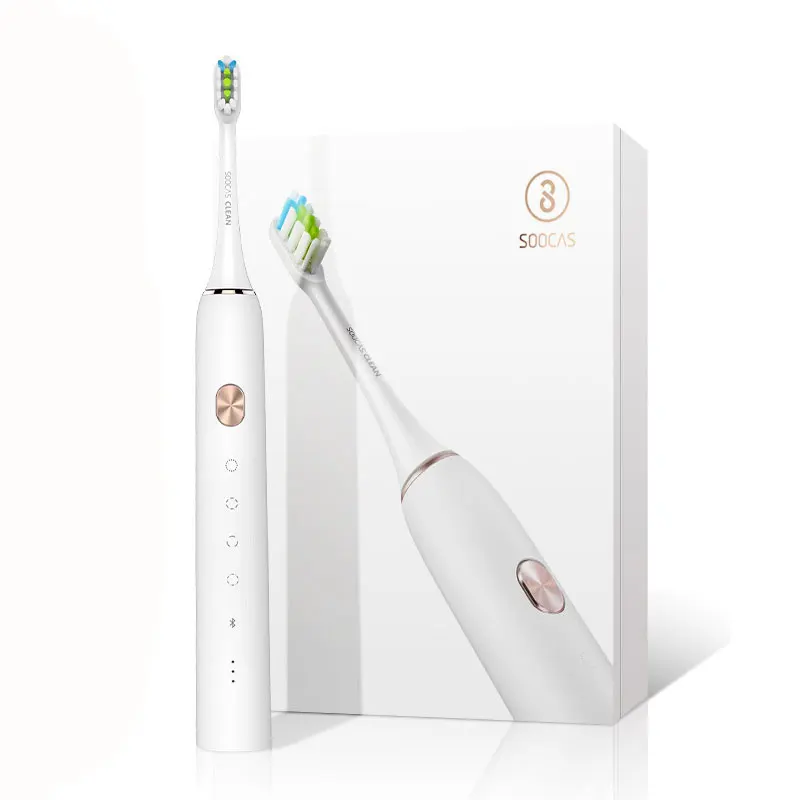 White Xiaomi Soocas X3 Водонепроницаемая электрическая зубная щетка личная техника для ухода обновленная USB перезаряжаемая ультразвуковая зубная щетка для взрослых - Комплект: White