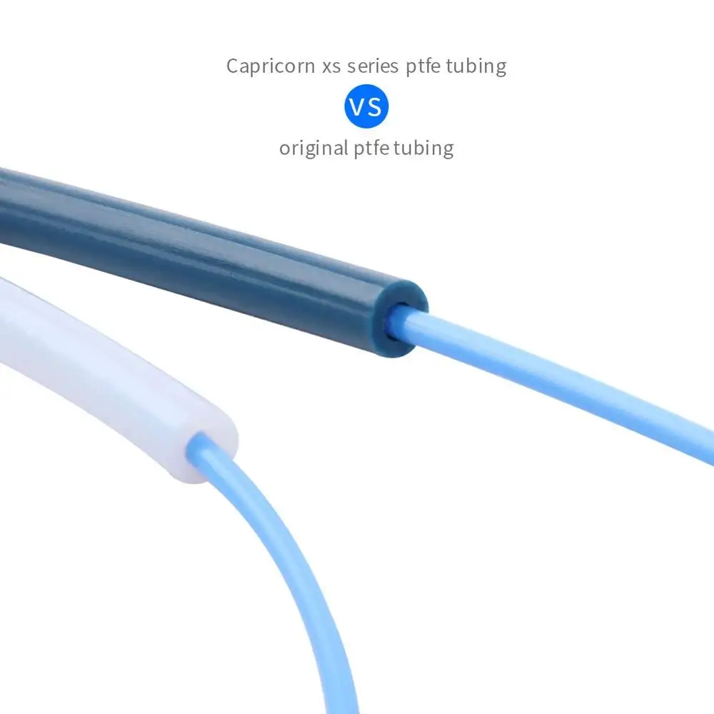 Capricorn Bowden PTFE трубки серии XS 1 м + MK8 экструдер серого цвета для нити 75 мм детали