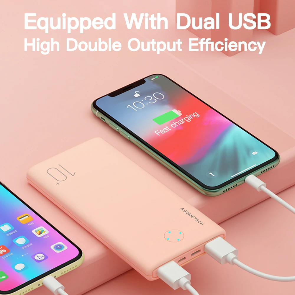 power bank 10000mah portable charger external battery powerbank 10000 mah pd two way fast charging poverbank for iphone xiaomi free global shipping