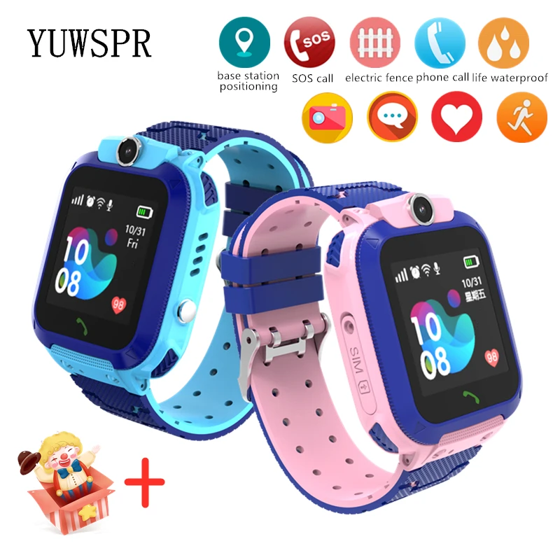 Q12 Kids Smart Watch Waterproof LBS Location Support Hebrew 2G SIM Card Listen Baby Tracking Boys Girls Smartwatch Clock Gift