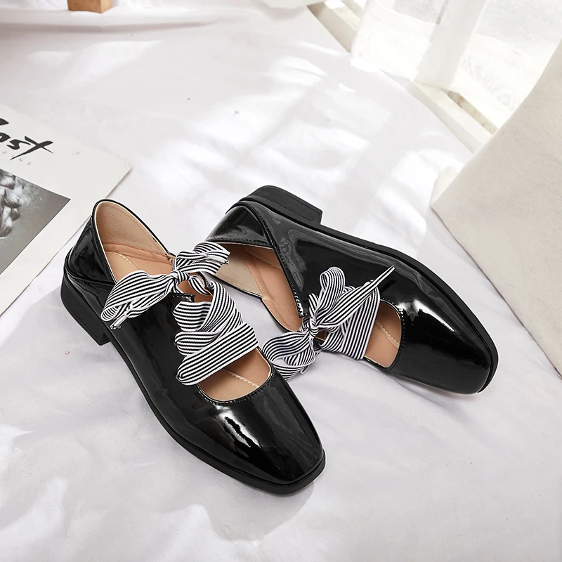 Flats British Style Oxford Shoes Women Spring Soft Leather Bowknot Flat Heel Casual Pointed Toe Lazy Womens U19-88 | Обувь