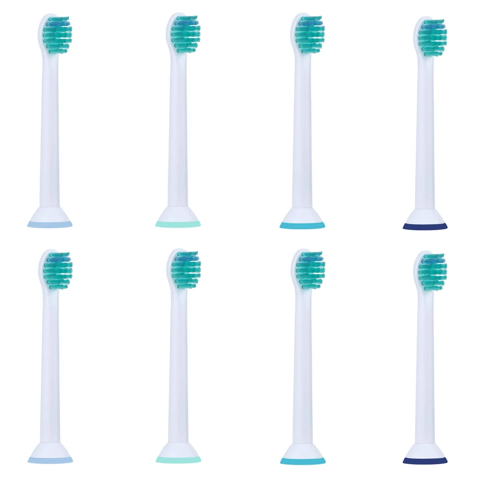 8 шт. HX6024 сменные насадки для зубных щеток для Philips Sonicare подходит для Sonicare Kids ProResults Алмазная Чистящая мягкая щетина белого цвета