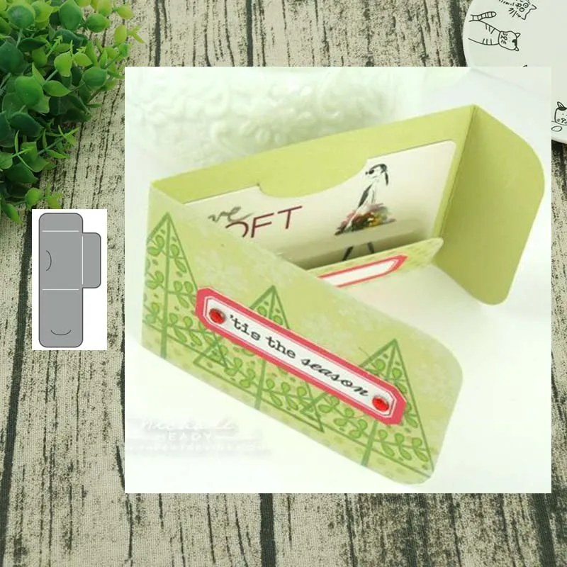 Подарочная открытка поздравительные металлические штампы для вырезания форма