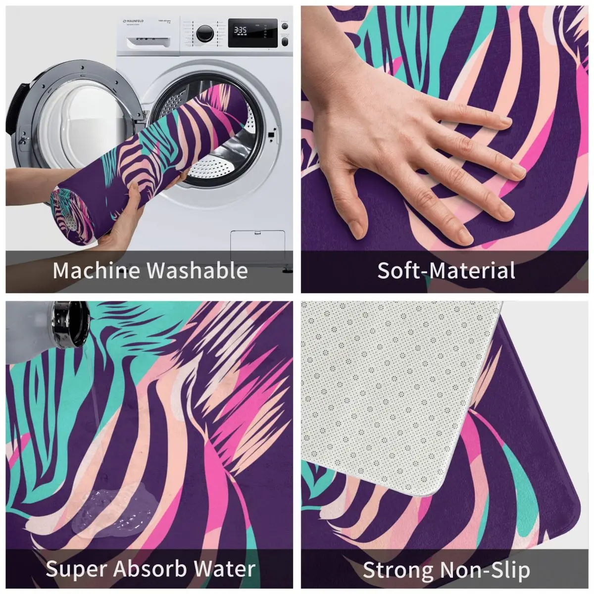 Напольный коврик для кухни цветные декоративные полосатые дверные коврики с