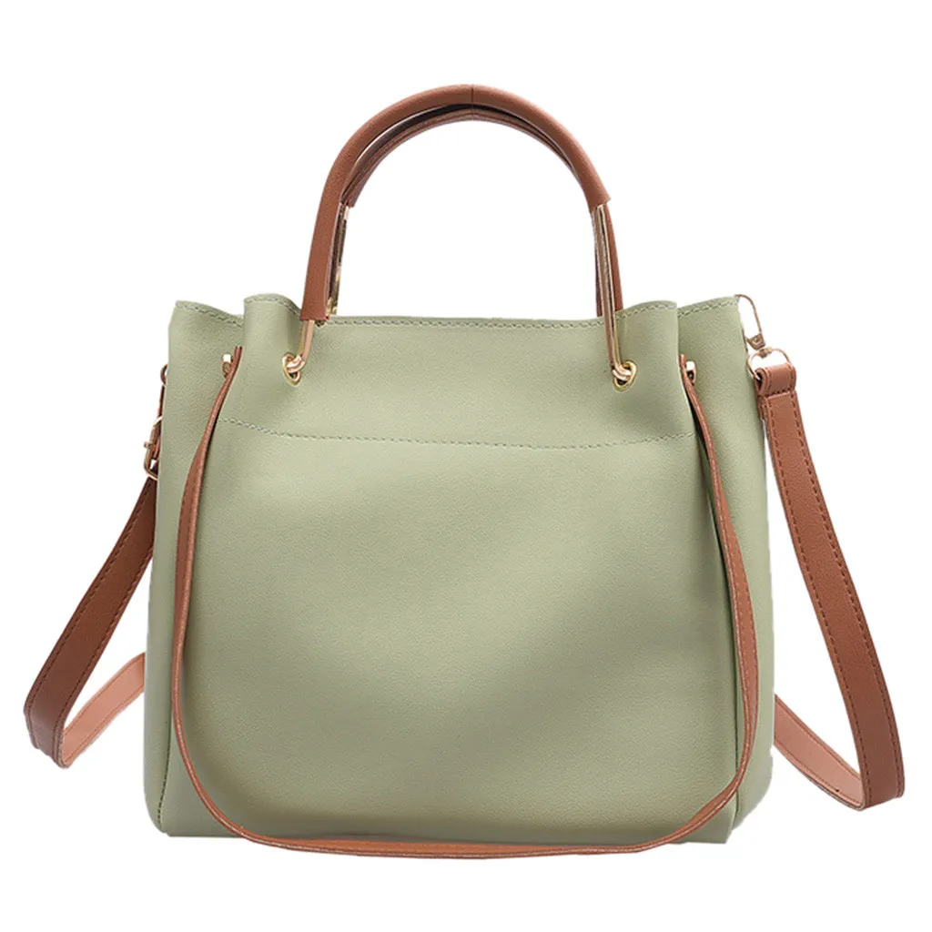 Женская сумка ведро через плечо Большая вместительная мессенджер для