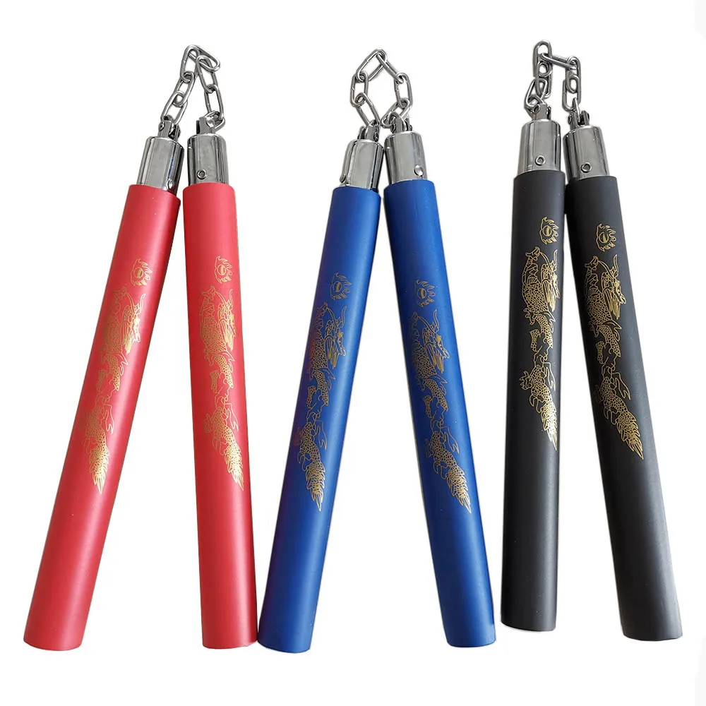 Поролоновая губка Nunchaku для боевых искусств металлическая безопасная с рисунком