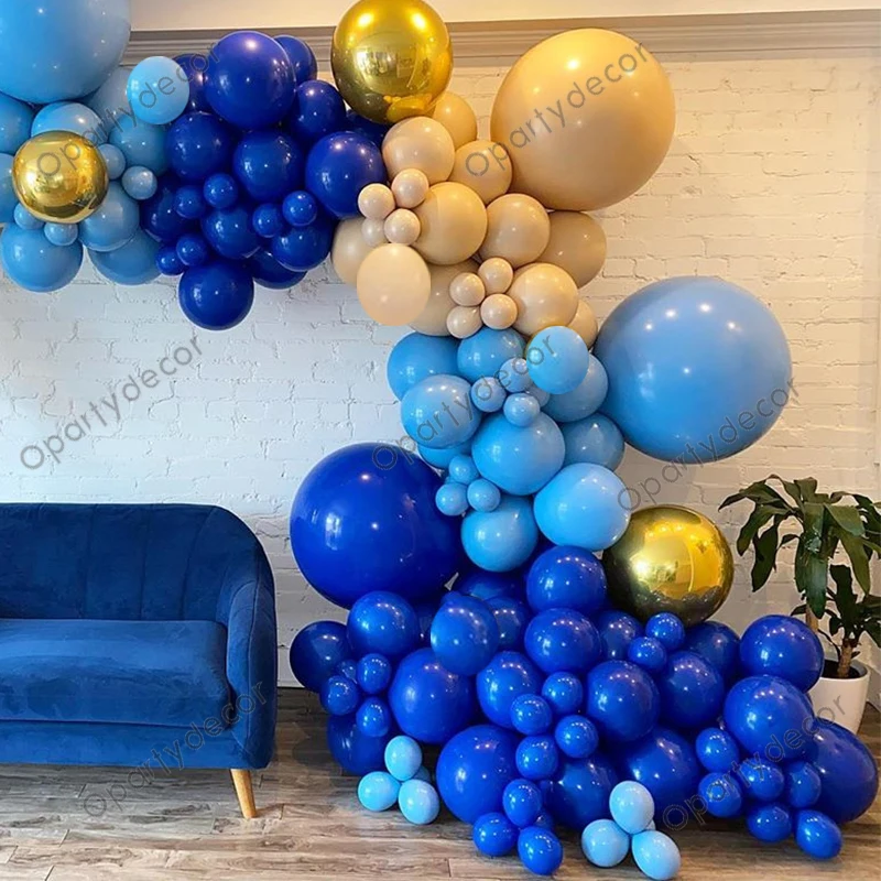 

160Pcs Baby Shower Boy Happy Birthday Balloon Garland Decor Cream Peach Apricot Ballon Gold Foil Balloons Wedding Decoration