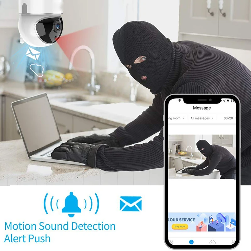 1080P облачная IP камера детский монитор умный с автоматическим отслеживанием для