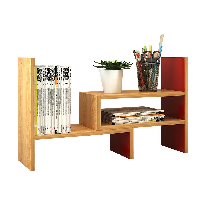 

Small Desk Bookshelf Shelf Telescopic Shelf Computer Desk Small Bookcase Office Storage Rack Simple Desktop Shelf