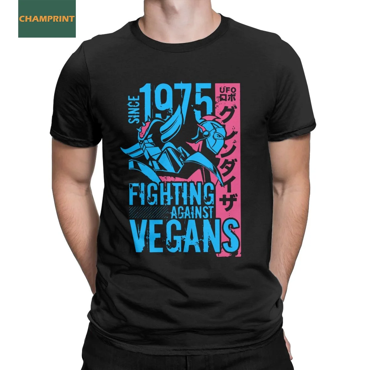 

Men's Grendizer UFO Robot Goldrake Anime Gurendaiza T Shirts 100% Cotton Clothing Short Sleeve Tee Shirt Plus Size T-Shirts