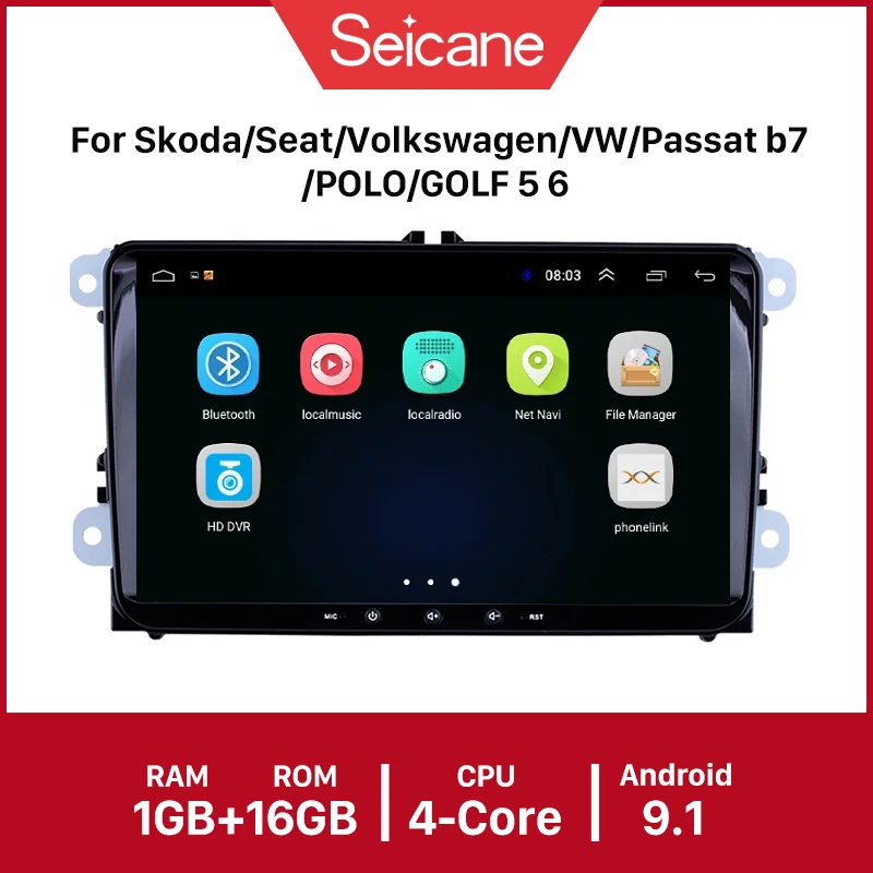

Автомобильный мультимедийный плеер Seicane, 9 дюймов, Android 10,0, API 29, GPS, радио, для сиденье, Толедо, Леон, VW Golf, Polo, Passat, Tiguan, Sharan Caddy