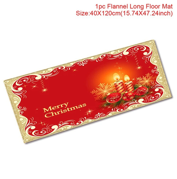 flannel carpet 10 Санта-Клаус, украшение для туалета, Рождественское украшение, подарок, Рождественское украшение для дома, Рождество, Год, декор - Цвет: flannel carpet 10