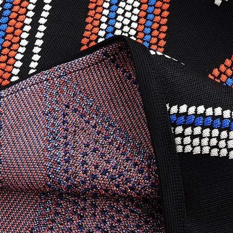 Новинка 2020 года: Шикарное роскошное жаккардовое мини-платье с геометрическим