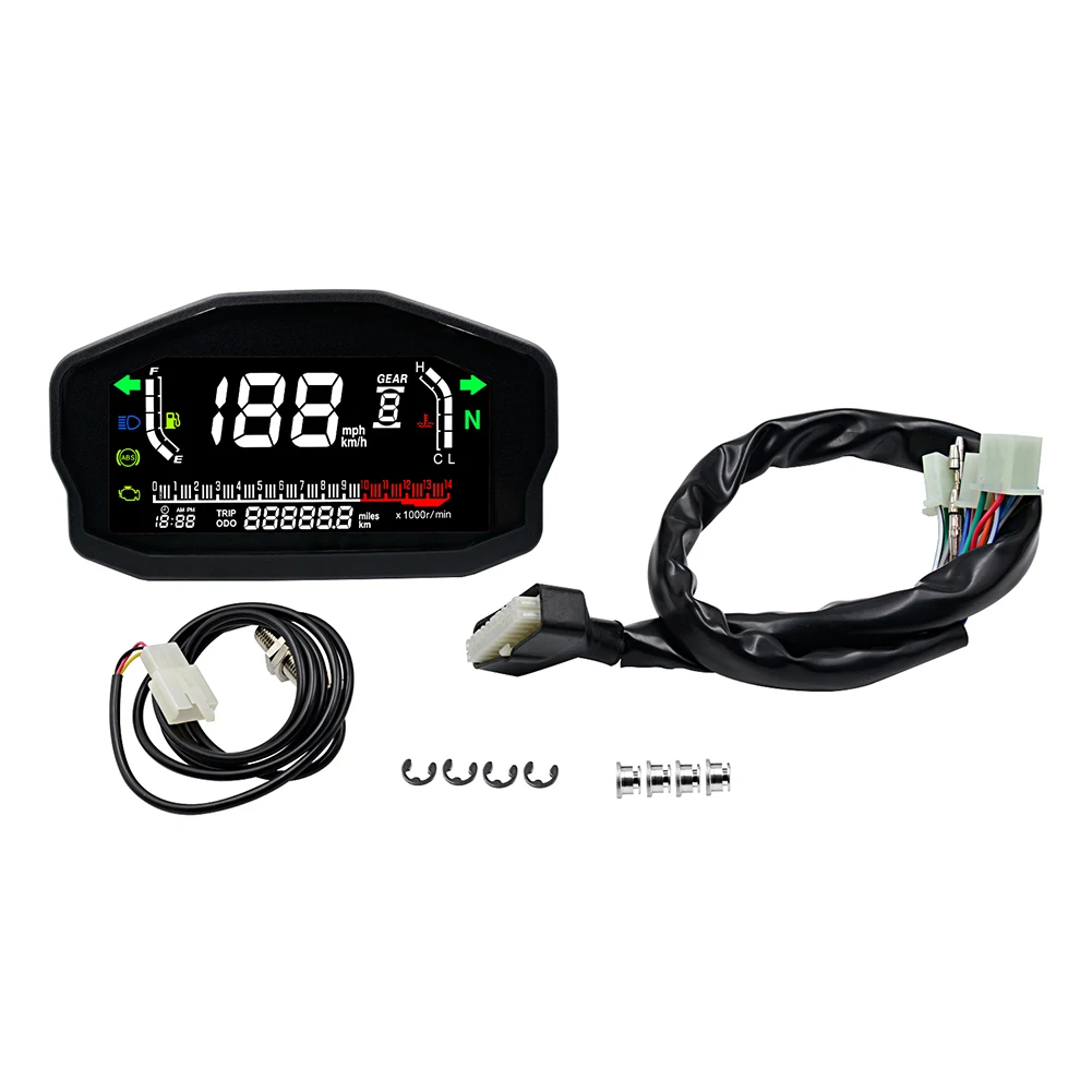 

Multi Function Backlight LCD Odometer Tachometer Motorcycle Digital Speedomter Universal Motorcycle Speeeter Meter Counter