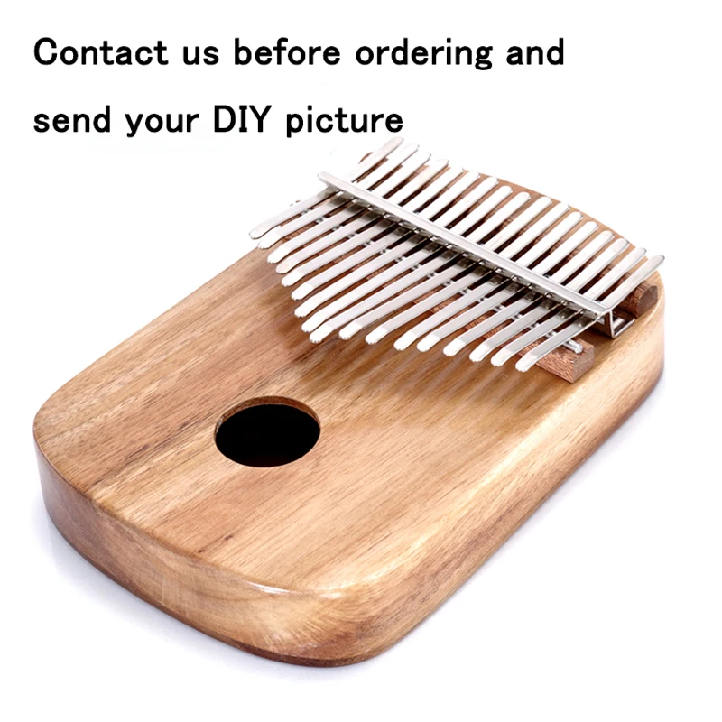 Настраиваемый DIY калимба 17 клавиш мбира большого пальца фортепиано (калимбас