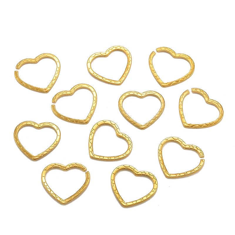 

20Pcs 20*24mm Stainless Steel Heart Shape Charms Necklace Connectors Earrings Findings DIY Jewelry Making Handmade Accessories