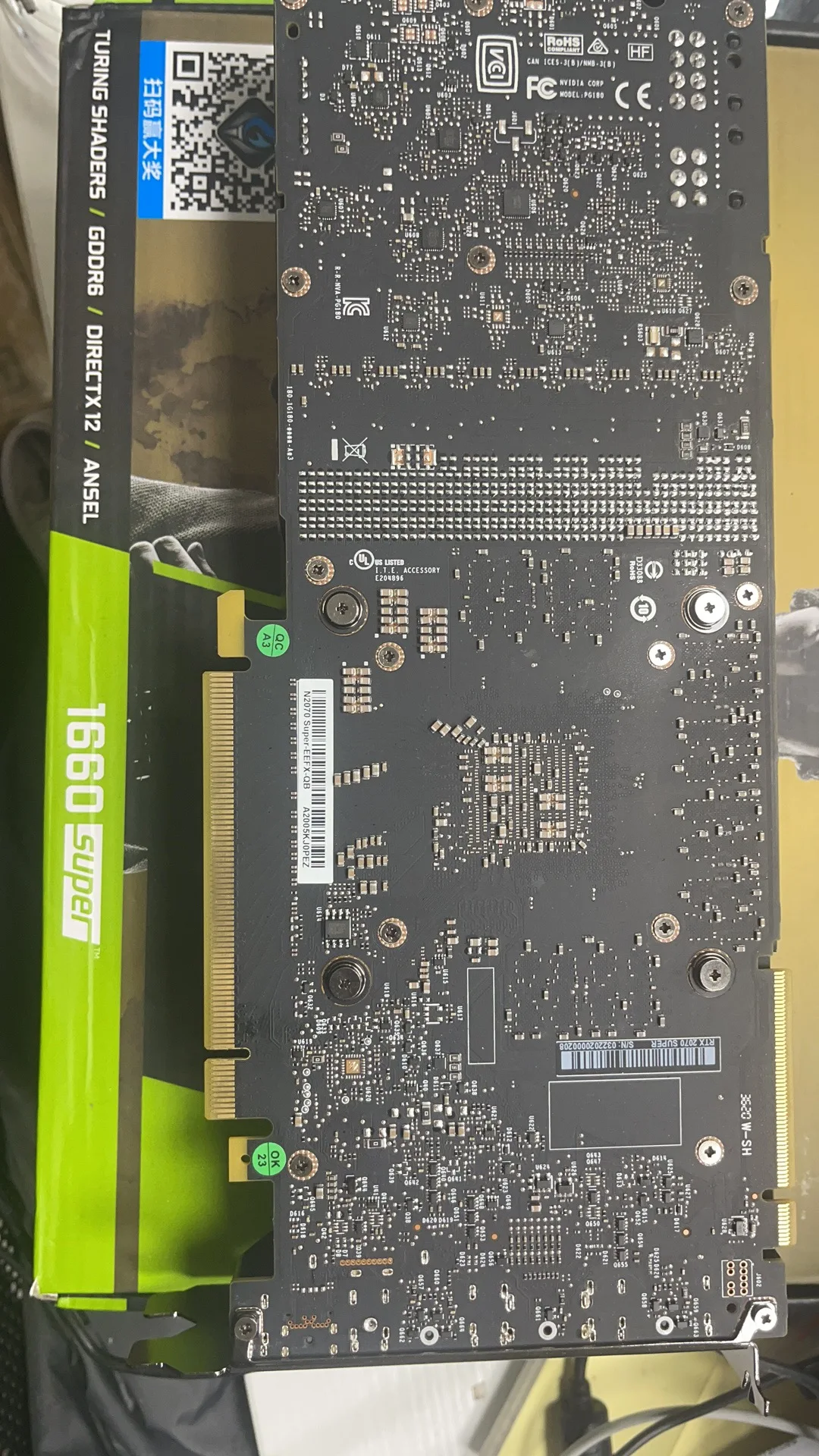 Оригинальная игровая видеокарта Nvidia GPU RTX 2070 8 Гб GDDR6 PCI Express черная/серебристая |