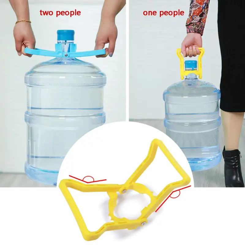 1Pcs Random Plastic Bottled Water Handle Energy Saving Thicker Double Pail Bucket Lifting Carrier Extractor Handling tools |