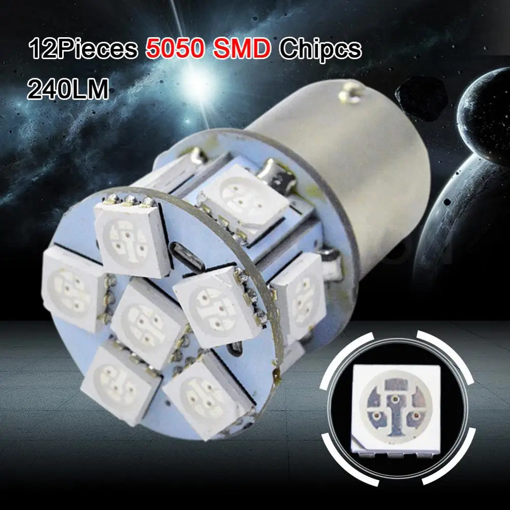 Светодиодная лампа для мотоцикла велосипеда автомобиля 6 в 1156 5050 BA15S|auto light|car lampba15s
