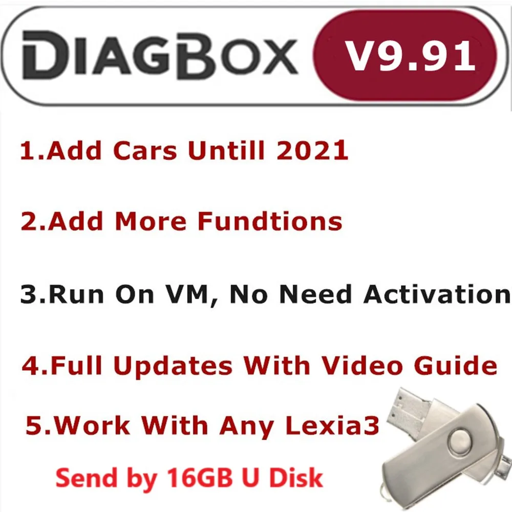 Diagbox V9.91 V9.68 V8.55 V7.83 полное обновление для Lexia3 PP2000 Lexia 3 9 91 Citroen/peo диагностический