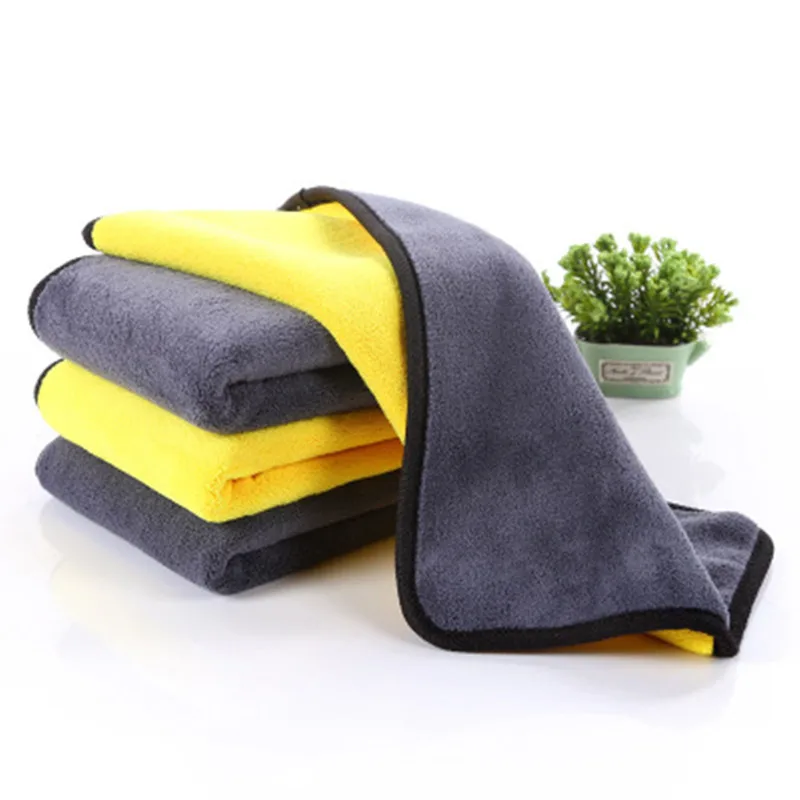 

Thick 500gsm Car Washing Towel Microfiber Car Household Kitchen Cleaning Drying Cloth car care Wash Polishing Towels Accessories