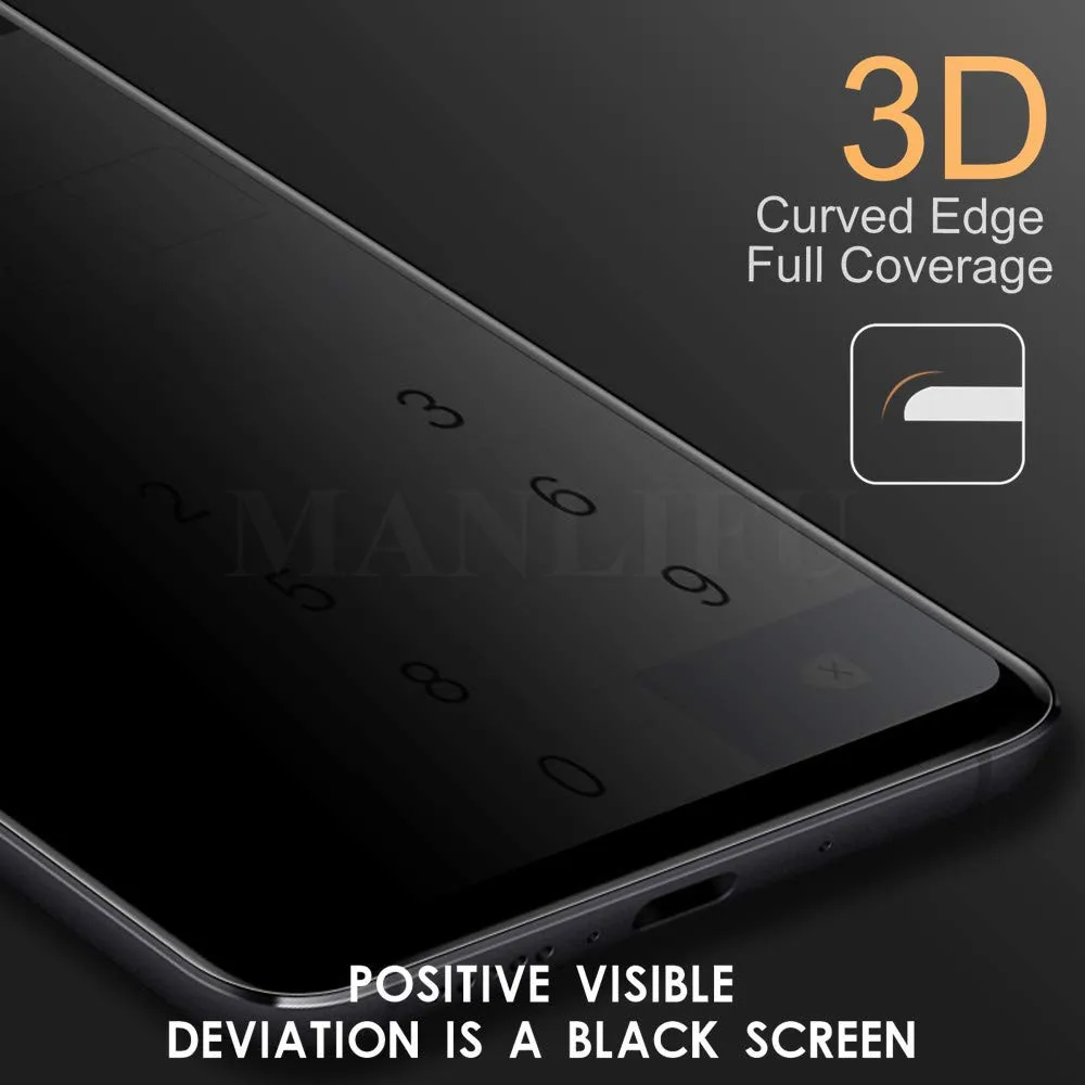 3D полное изогнутое анти-шпионское закаленное стекло для Huawei P30 Mate 20 P40 Pro защита