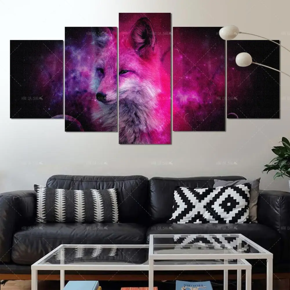 

Modern Home Decor Posters 5 Piece Wall Art Canvas Dog Wall Art Canvas Painting Picture Poster Print Living Decor Family painting