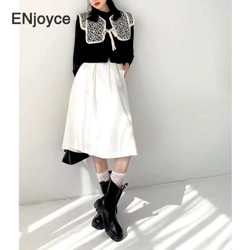 

Woman Blouse Patchwork Long Sleeve Vintage Cropped Top Women Shirt 2021 Spring New Fashion Tops Autumn Korean Style Clothing