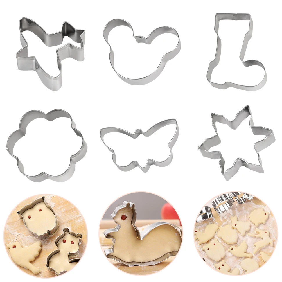 28 стилей формочки для печенья формы из алюминиевого сплава Симпатичные животных