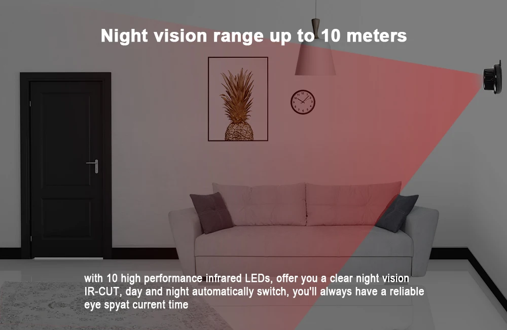 Мини Wifi IP камера 720P HD беспроводная домашняя сеть безопасности CCTV микро камера наблюдения ИК ночного видения детский монитор