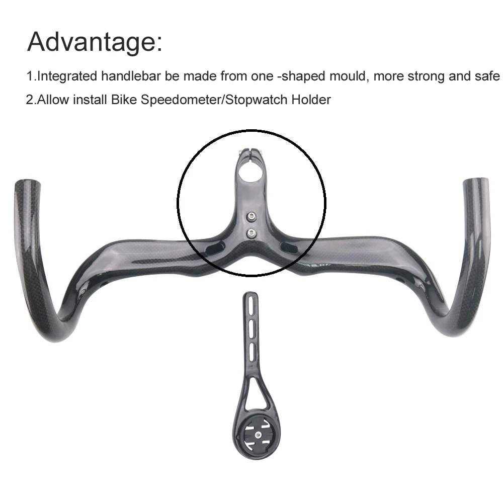 RXL SL углеродный материал руль для дорожного велосипеда 3K глянцевый Встроенный с