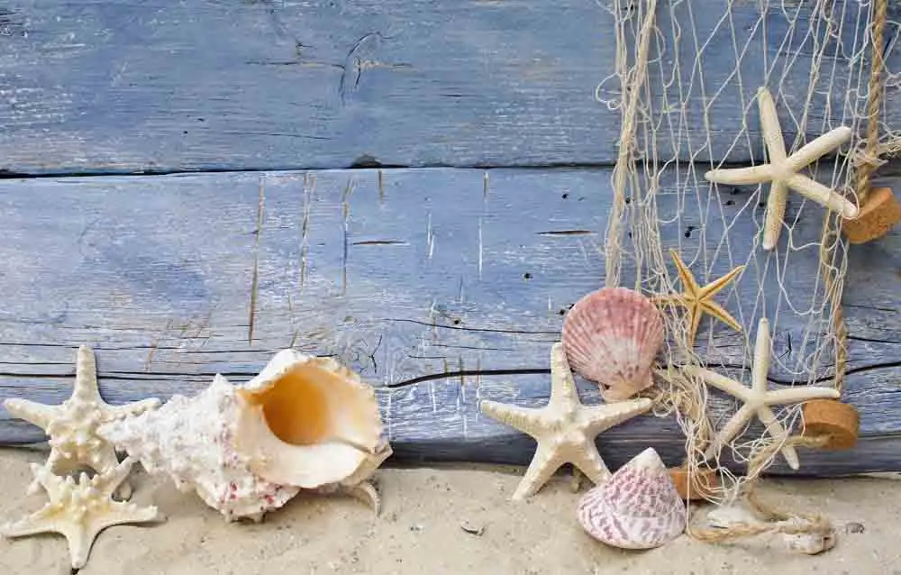 

SHENGYONGBAO Art Fabric Custom Photography Prop Starfish Beach theme Photo Studio Background T19912-2152