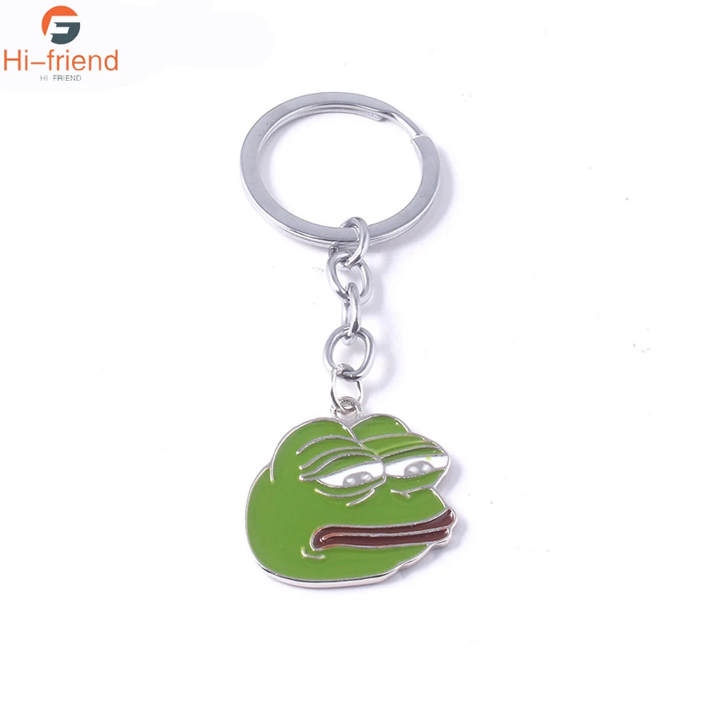 Новинка 2019 Пепе брелок лягушонок с интернетом зеленые брелки для женщин мужчин